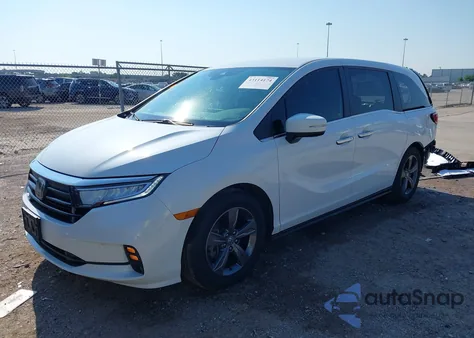 2022 Honda Odyssey Ex z USA, uszkodzony, nr VIN 5FNRL6H58NB053071